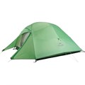 Палатка Naturehike Cloud Up 3 210T NH18T030-T трехместная с ковриком, зеленый 1875 - фото 5873