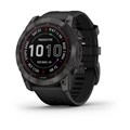 Умные часы Garmin Fenix 7X Sapphire Solar титановый угольно-серый DLC с силик. ремешком 010-02541-11 010-02541-11 - фото 5884