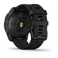 Умные часы Garmin Fenix 7X Sapphire Solar титановый угольно-серый DLC с силик. ремешком 010-02541-11 010-02541-11