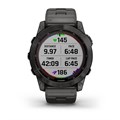Garmin Fenix 7X Sapphire Solar титановый угольно-серый DLC с угольно-серым титановым DLC браслетом 010-02541-27