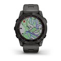 Garmin Fenix 7X Sapphire Solar титановый угольно-серый DLC с угольно-серым титановым DLC браслетом 010-02541-27