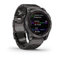 Garmin Fenix 7X Sapphire Solar титановый угольно-серый DLC с угольно-серым титановым DLC браслетом 010-02541-27