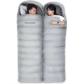 Ультралёгкий спальный мешок Naturehike RM80 Series Утиный пух Grey Size M, молния справа 1885