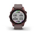 Garmin Fenix 7s Sapphire Solar титановый темно-бронзовый с сланцево-серым силиконовым ремешком  010-02539-29 010-02539-29 - фото 5980