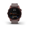 Garmin Fenix 7s Sapphire Solar титановый темно-бронзовый с сланцево-серым силиконовым ремешком  010-02539-29 010-02539-29 - фото 5981
