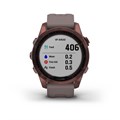 Garmin Fenix 7s Sapphire Solar титановый темно-бронзовый с сланцево-серым силиконовым ремешком  010-02539-29 010-02539-29 - фото 5986
