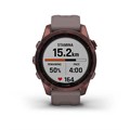 Garmin Fenix 7s Sapphire Solar титановый темно-бронзовый с сланцево-серым силиконовым ремешком  010-02539-29 010-02539-29 - фото 5990