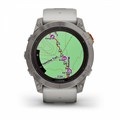 Garmin Fenix 7X Pro Sapphire Solar Edition Титановый корпус с дымчато-серым оранжевым ремешком (010-02778-15) 010-02778-15
