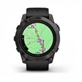 Garmin epix Pro (Gen 2) Sapphire Edition 51 мм, титановый угольно-серый, DLC, черный силиконовый ремешок 010-02804-01