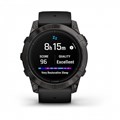 Garmin epix Pro (Gen 2) Sapphire Edition 51 мм, титановый угольно-серый, DLC, черный силиконовый ремешок 010-02804-01