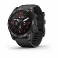 Garmin epix Pro (Gen 2) Sapphire Edition 51 мм, титановый угольно-серый, DLC, черный силиконовый ремешок 010-02804-01 - фото 6716