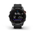 Умные часы Garmin Fenix 7s Solar серый с черным силиконовым ремешком 010-02539-13 010-02539-13
