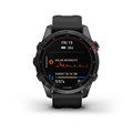 Умные часы Garmin Fenix 7s Solar серый с черным силиконовым ремешком 010-02539-13 010-02539-13