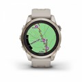 Garmin Fenix 7s Pro Sapphire Solar золотистый корпус со светло-песочным ремешком (010-02776-15) 010-02776-15 - фото 7142