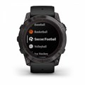Garmin Fenix 7X Pro Sapphire Solar Edition Титановый угольно-серый корпус с DLC-покрытием и черным ремешком  010-02778-11 010-02778-11
