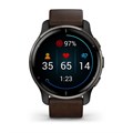 Умные часы Garmin Venu 2 Plus серый с серым безелем и кожаным ремешком  ( 010-02496-15 ) 010-02496-15