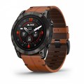 Garmin epix Pro (Gen 2) Sapphire Edition 51 мм, титановый угольно-серый, DLC, коричневый кожаный ремешок   010-02804-30 010-02804-30 - фото 7517