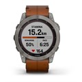 Garmin Fenix 7X Sapphire Solar титановый черный с коричневым кожаным ремешком   010-02541-19 010-02541-19 - фото 7523