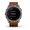Garmin Fenix 7X Sapphire Solar титановый черный с коричневым кожаным ремешком   010-02541-19 010-02541-19 - фото 7529