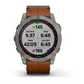 Garmin Fenix 7X Sapphire Solar титановый черный с коричневым кожаным ремешком   010-02541-19 010-02541-19 - фото 7530