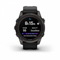 Умные часы Garmin Fenix 7s Pro Sapphire Solar титановый угольно-серый DLC с силиконовым ремешком 010-02776-11 010-02776-11