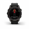 Умные часы Garmin Fenix 7s Pro Sapphire Solar титановый угольно-серый DLC с силиконовым ремешком 010-02776-11 010-02776-11
