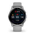 Garmin Venu 2 Plus серые с серебристым безелем и силиконовым ремешком ( 010-02496-10) 010-02496-10