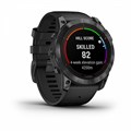 Garmin Fenix 7X Pro Solar Edition серый корпус и черным ремешком (010-02778-01) 010-02778-01