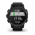 Garmin Descent Mk2s угольно-серый корпус с DLC-покрытием, черный силиконовый ремешок  010-02403-04 010-02403-04