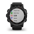 Garmin Descent Mk2s угольно-серый корпус с DLC-покрытием, черный силиконовый ремешок  010-02403-04 010-02403-04