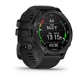 Garmin Descent Mk2s угольно-серый корпус с DLC-покрытием, черный силиконовый ремешок  010-02403-04 010-02403-04