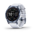 Garmin Fenix 7 Sapphire Solar титановый синий минерал DLC с белым ремешком  010-02540-25 010-02540-25 - фото 7828