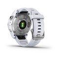 Garmin Fenix 7s серебристый с белым силиконовым ремешком 010-02539-03 010-02539-03