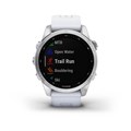 Garmin Fenix 7s серебристый с белым силиконовым ремешком 010-02539-03 010-02539-03