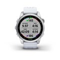 Garmin Fenix 7s серебристый с белым силиконовым ремешком 010-02539-03 010-02539-03