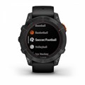Умные часы Garmin Fenix 7 Pro Solar серый с черным ремешком 010-02777-01 010-02777-01