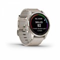 Умные часы Garmin Fenix 7s Pro Sapphire Solar золотистый корпус с кожаным ремешком цвета известняка 010-02776-30 010-02776-30 - фото 8047 Умные часы Garmin Fenix 7s Pro Sapphire Solar золотистый корпус с кожаным ремешком цвета известняка 010-02776-30 010-02776-30 - фото 8047