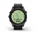 Умные часы Garmin epix Pro (Gen 2) Sapphire Edition 42 мм, титановый, угольно-серый, DLC, черный ремешок 010-02802-15 010-02802-15