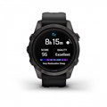 Умные часы Garmin epix Pro (Gen 2) Sapphire Edition 42 мм, титановый, угольно-серый, DLC, черный ремешок 010-02802-15 010-02802-15