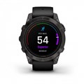 Умные часы Garmin epix Pro (Gen 2) Sapphire Edition 47 мм, титановый, угольно-серый DLC, черный ремешок 010-02803-11 010-02803-11