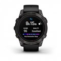 Умные часы Garmin epix Pro (Gen 2) Sapphire Edition 47 мм, титановый, угольно-серый DLC, черный ремешок 010-02803-11 010-02803-11