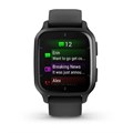 Garmin Venu Sq 2 Music Edition черный с серым алюминиевым безелем 010-02700-10 010-02700-10
