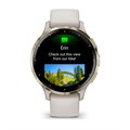 Умные часы Garmin Venu 3S цвета слоновой кости с золотистым безелем  010-02785-04 2257