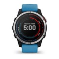 Garmin Quatix 7 с синим силиконовым ремешком  010-02540-61 2303