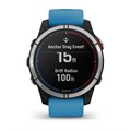 Garmin Quatix 7 с синим силиконовым ремешком  010-02540-61 2303