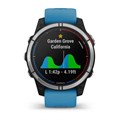 Garmin Quatix 7 с синим силиконовым ремешком  010-02540-61 2303