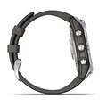 Смарт часы Garmin  FENIX 7 серебристый с графитовым силиконовым ремешком 010-02540-01 010-02540-01