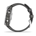 Смарт часы Garmin  FENIX 7 серебристый с графитовым силиконовым ремешком 010-02540-01 010-02540-01