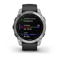 Смарт часы Garmin  FENIX 7 серебристый с графитовым силиконовым ремешком 010-02540-01 010-02540-01