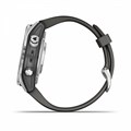 Смарт часы Garmin FENIX 7S PRO Solar серебристый с черным силиконовым ремешком 010-02776-01 2337